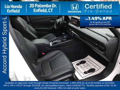 2025 Honda Accord Hybrid Sport-L