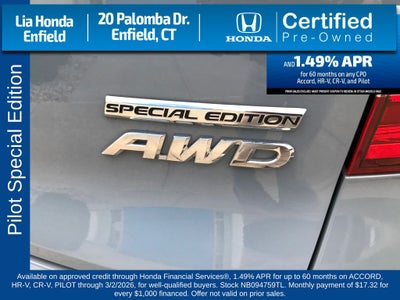 2022 Honda Pilot Special Edition