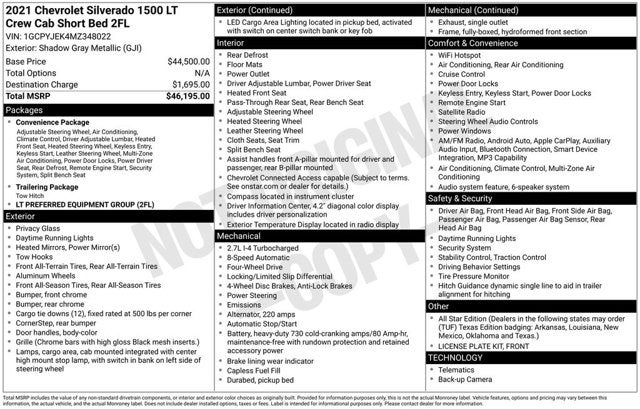 2021 Chevrolet Silverado 1500 LT