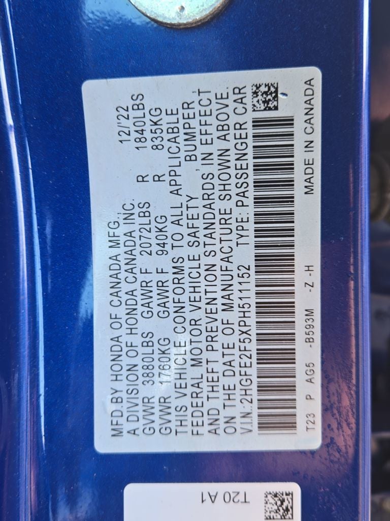 2023 Honda Civic Sport