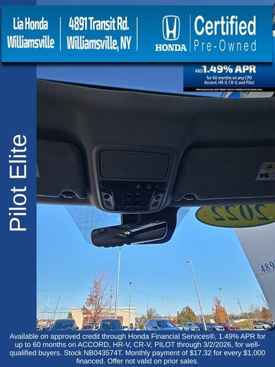 2022 Honda Pilot Elite