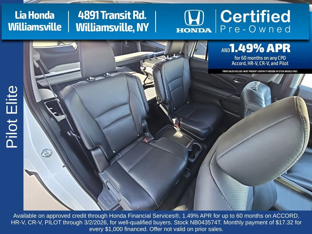 2022 Honda Pilot Elite