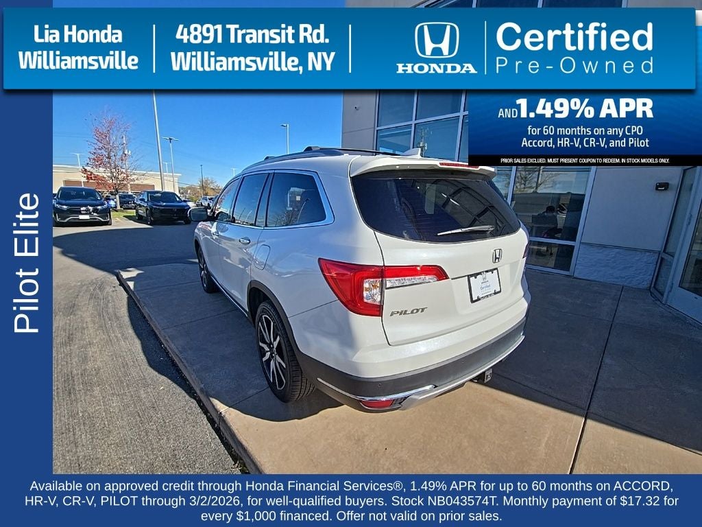 2022 Honda Pilot Elite