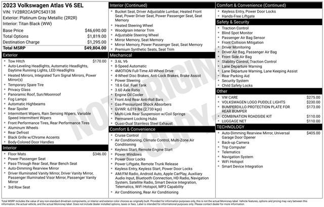 2023 Volkswagen Atlas SEL