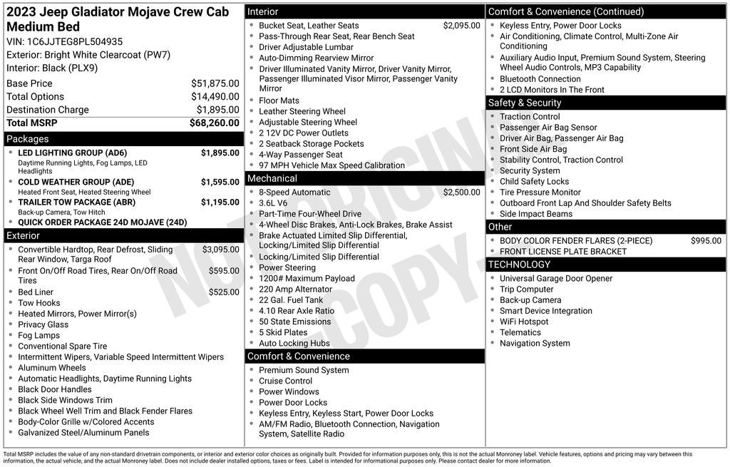 2023 Jeep Gladiator Mojave
