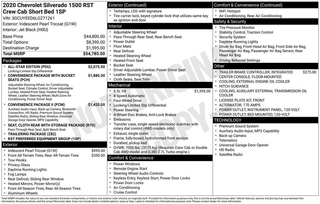 2020 Chevrolet Silverado 1500 RST