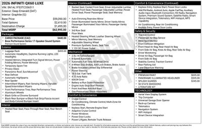 2026 INFINITI QX60 LUXE ***CERTIFIED***