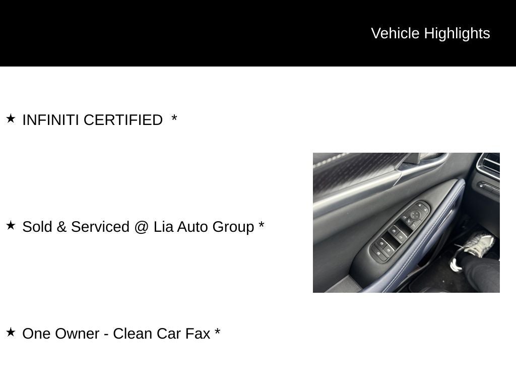 2026 INFINITI QX60 SPORT ***CERTIFIED***