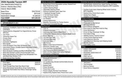 2026 Hyundai TUCSON XRT AWD