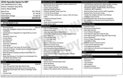 2026 Hyundai SANTA FE XRT AWD
