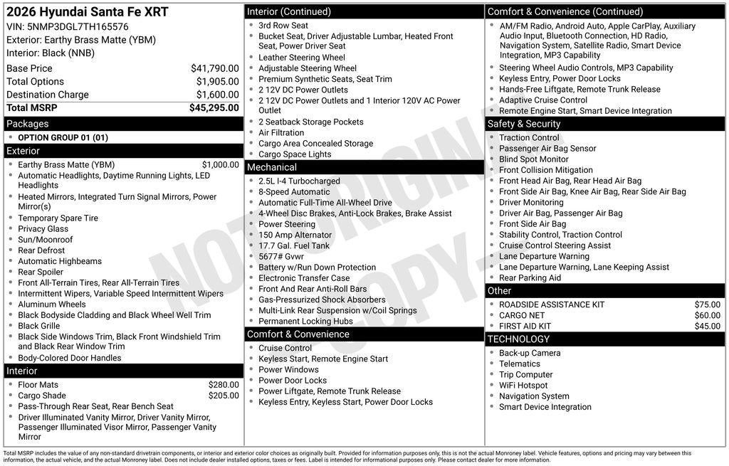 2026 Hyundai SANTA FE XRT AWD