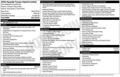 2026 Hyundai TUCSON HYBRID Limited
