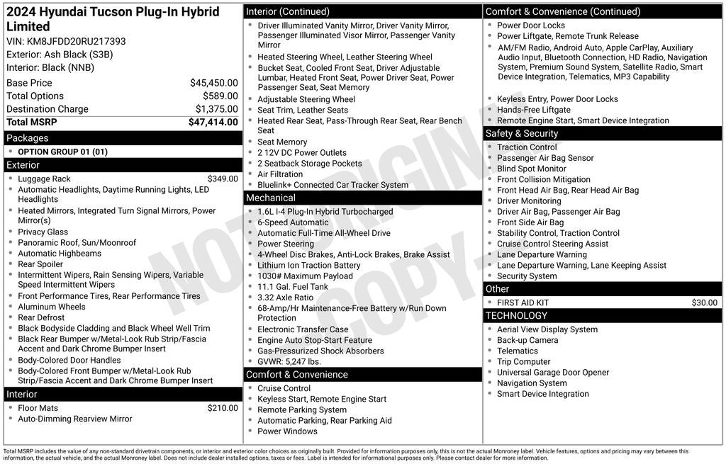 2024 Hyundai TUCSON PLUG-IN HYBRID Limited