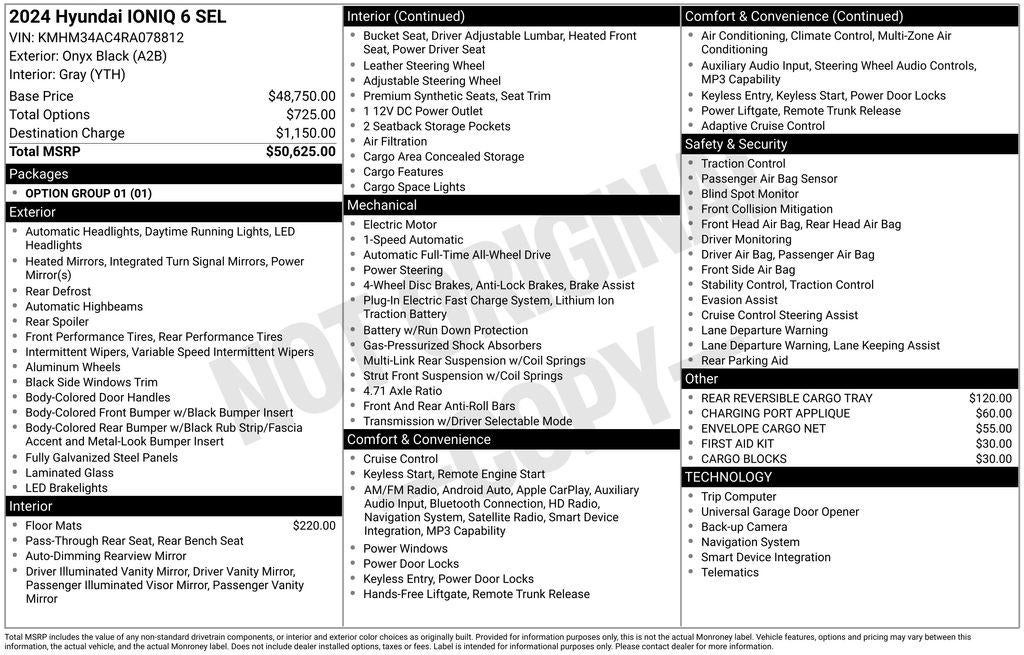 2024 Hyundai IONIQ 6 SEL