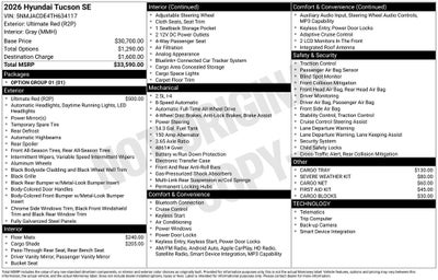 2026 Hyundai TUCSON SE AWD