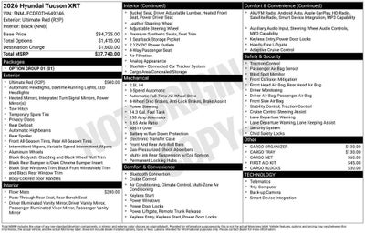 2026 Hyundai TUCSON XRT AWD