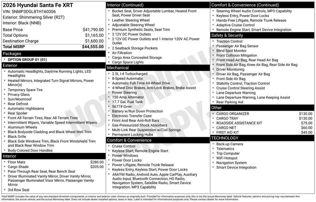 2026 Hyundai SANTA FE XRT AWD