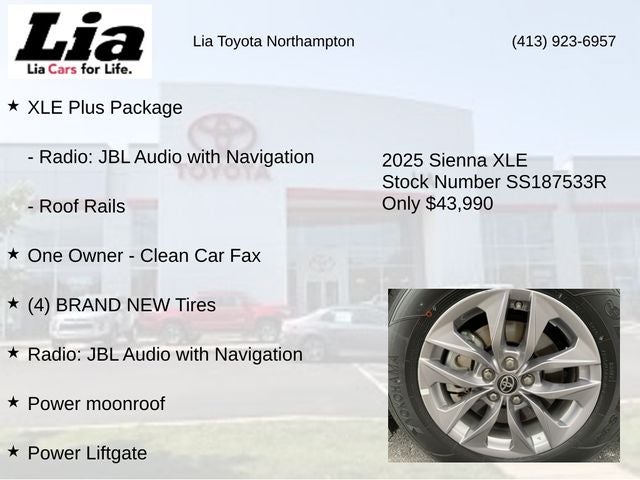 2025 Toyota Sienna XLE 7 Passenger