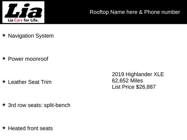 2019 Toyota Highlander XLE